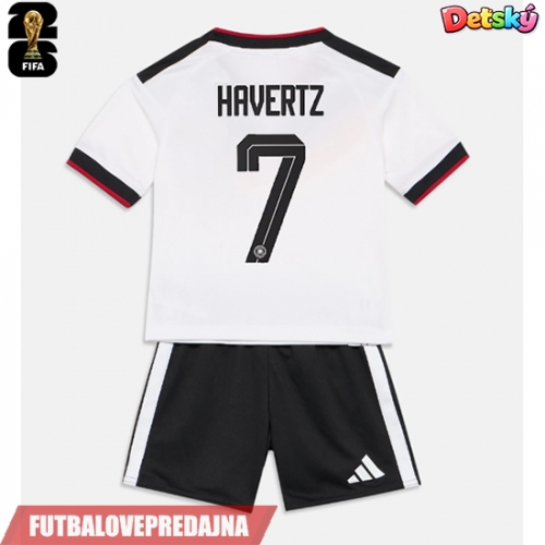 Lacne Dětský Futbalové dres Nemecko Kai Havertz #7 MS 2026 Krátky Rukáv - Domáci (+ trenírky)